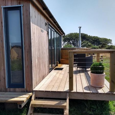 Dalry  Cleeves Cabins Ailsa Luxury Lodge With Hot Tub מראה חיצוני תמונה