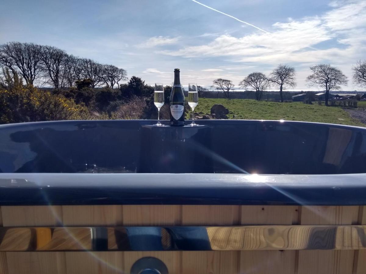 Dalry  Cleeves Cabins Ailsa Luxury Lodge With Hot Tub מראה חיצוני תמונה